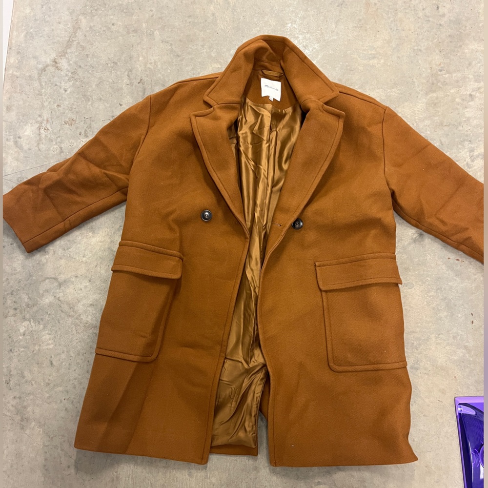 Averdon Coat in Insuluxe Fabric Size XL in Dried Cedar Melange color - Picture 6 of 6